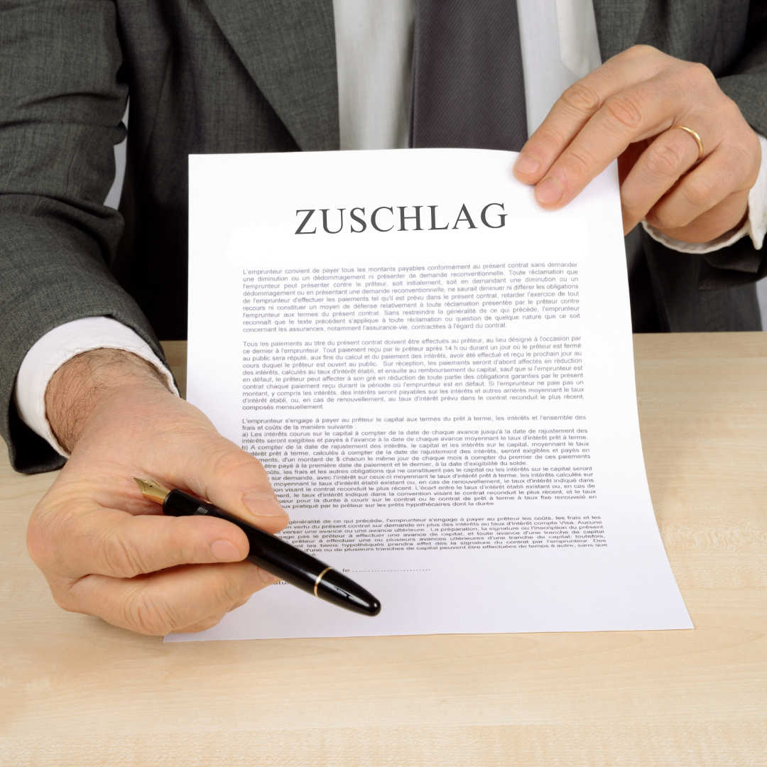 Erhaltener Zuschlag – erfolgreiches Angebot