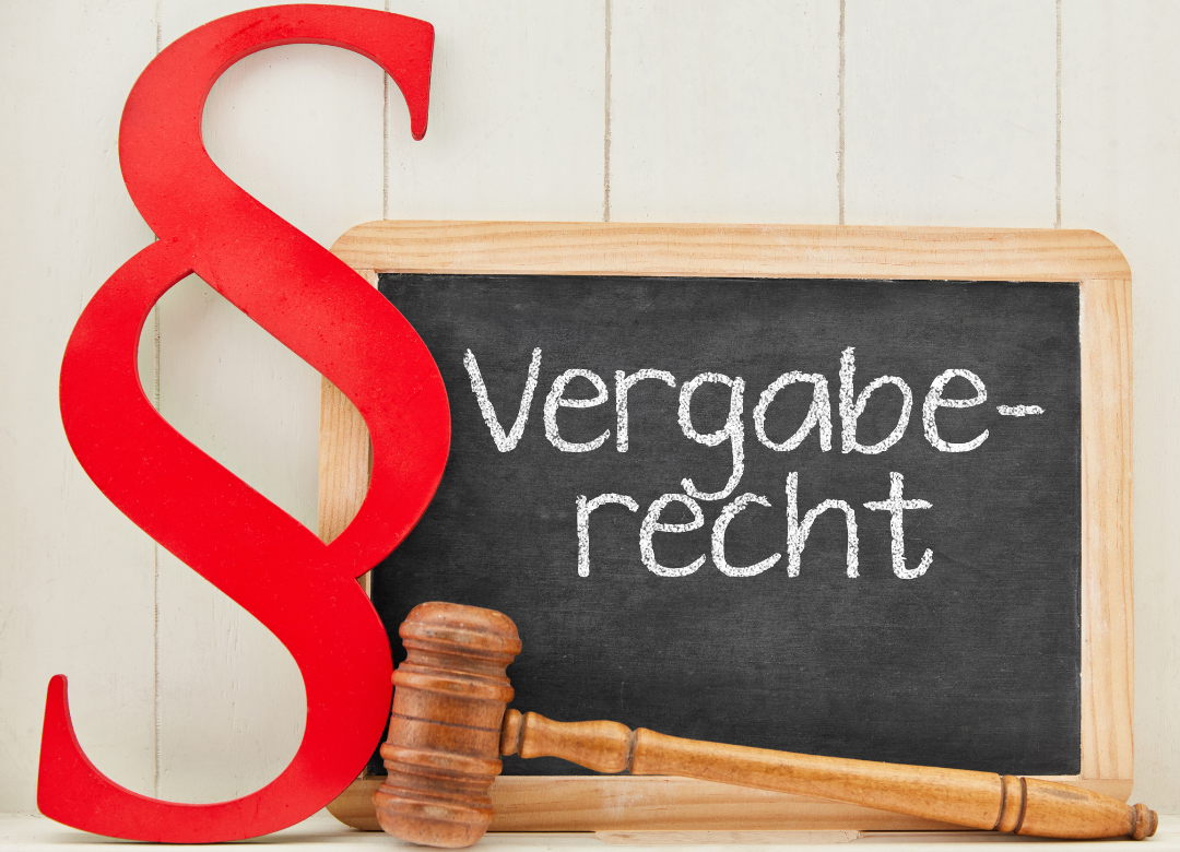 Vergaberecht – Paragraphenzeichen und Richterhammer
